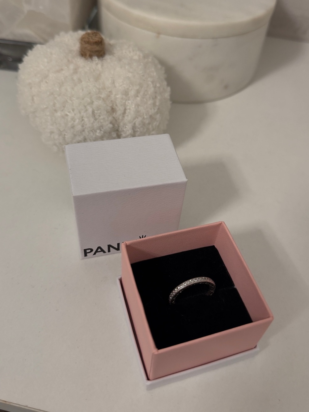 Pandora Silver Pavé Eternity Band - Silver